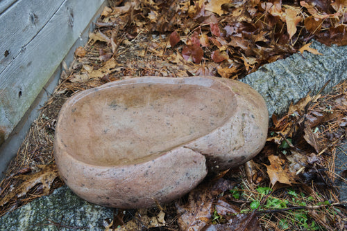 Imperfect River stone Bath/Feeder (Larger size)