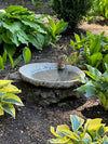 Our Original Handcrafted Granite Bird Bath, FREE UPS  Shipping, Eight Different Sizes