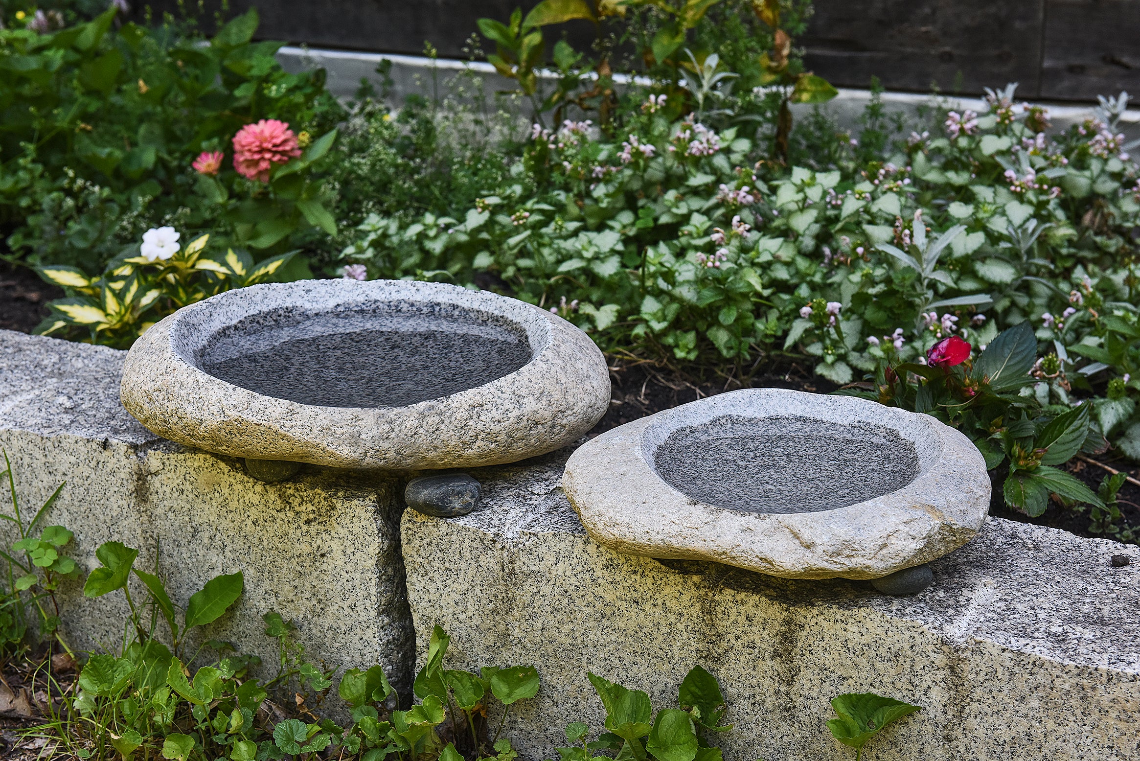Bird Bath Rocks Handmade River Stone Bird Bath for Balcony, Patio, Garden or Yard ...